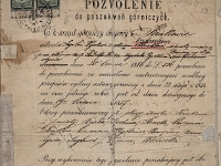 Zezwolenie na poszukiwania górnicze dla huty Karola Ludwika, wydany w 1886 roku przez CK Urząd Górniczy.