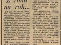 Kalendarium Odlewni Żeliwa z lat 1945 - 1957. Gazeta Krakowska, 1958 r.