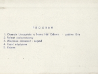 Program obchodów 120-lecia Odlewni. Rok 1958.
