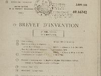 Rok 1969. Patent racjonalizatorski wydany przez francuski urząd patentowy na wynalazek opracowany przez Romana Karpińskiego i Stanisława Szczotkę, pracowników Odlewni Żeliwa.