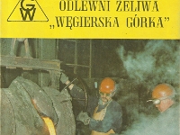 Okładka wydawnictwa jubileuszowego z okazji 150-lecia istnienia "Węgierskiej Górki". Rok 1988.