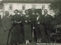 Wrzesień 1934 r. Pożegnanie inż. Juliusza Skałki (trzeci od prawej), wieloletniego pracownika "Węgierskiej Górki".
