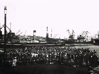 Sierpień 1937 roku. Wycieczka pracowników "Węgierskiej Górki" do Gdyni.