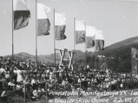 Rok 1964. Obchody XX-lecia ogłoszenia manifestu PKWN. Powiatowa Manifestacja w Węgierskiej Górce.