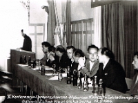 Rok 1966. Obrady II Konferencji Sprawozdawczo-Wyborczej Komitetu Zakładowego Polskiej Zjednoczonej Partii Robotniczej przy Odlewni Żeliwa.