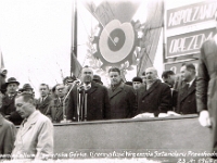 Rok 1967. Uroczystość wręczenia Sztandaru Przechodniego dla Odlewni Żeliwa.