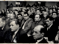 Rok 1964. VII Zjazd Metalowców w Warszawie. W pierwszym rzędzie, drugi od lewej Władysław Dziedzic - delegat zakładów w Węgierskiej Górce.