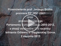 Przemówienie prof. Jerzego Buzka, premiera RP w latach 1997-2001