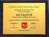 Gratulacje od władz Gminy Węgierska Górka.