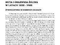 Huta i Odlewnia Żeliwa w latach 1838 - 1988