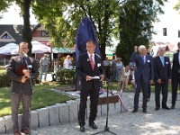 Otwarcie części poświęconej odsłonięciu pomnika prof. Jerzego Buzka, wybitnego odlewnika, reformatora i dyrektora Odlewni w latach 1913 - 1939.