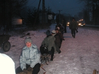 Kulig z udziałem pracowników METALPOLU. 13 lutego 2003 r.